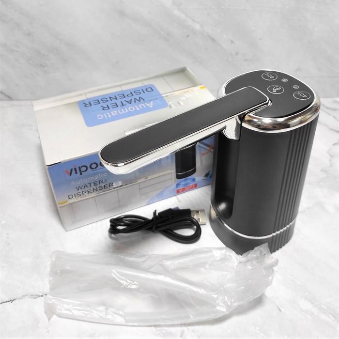 Pompa Galon Elektrik Vipoo V-2077 Ada Timer Water Dispenser Pompa Air Smart Water Pump