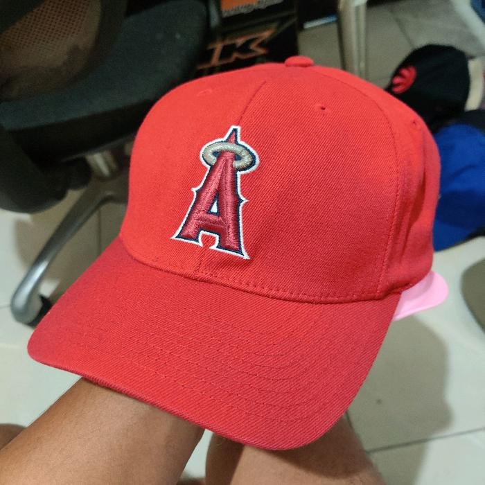 topi mlb built-up los angeles angels second preloved