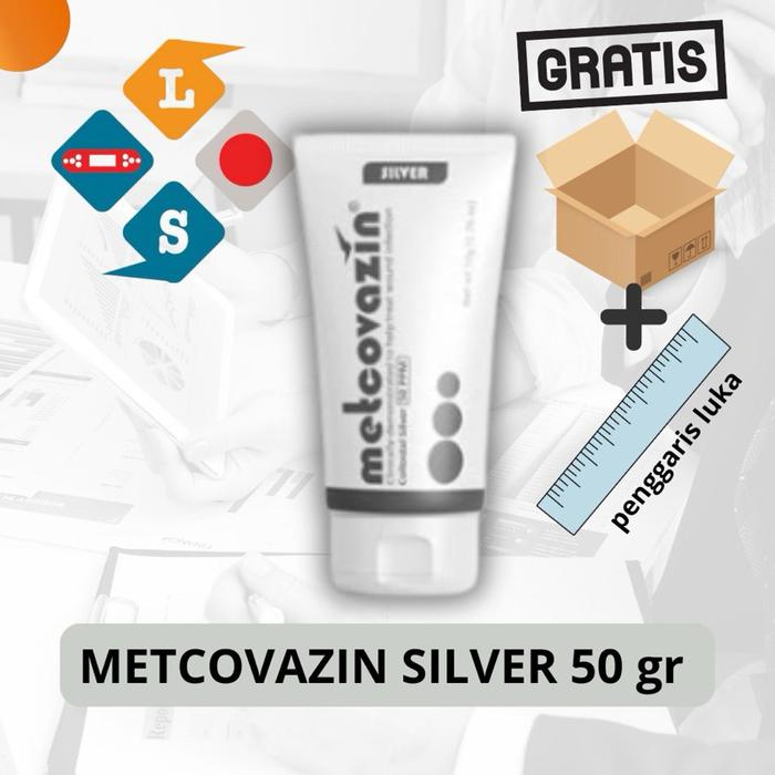 Salep Metcovazin Silver 50gr Free Penggaris Luka
