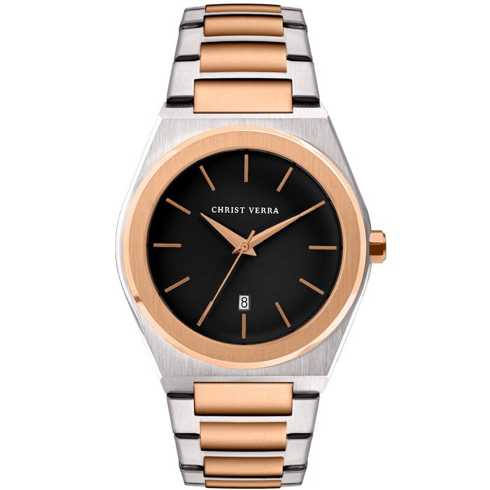 Jam Tangan CHRIST VERRA CV 10985G-14 BLK Stainless Steel
