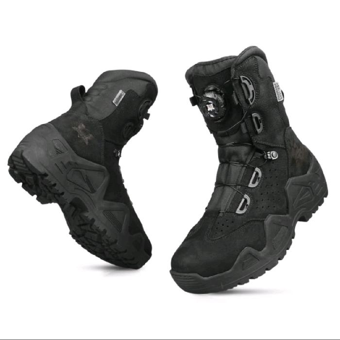 Sepatu PDL original tali putar kulit NUBUK C-28K  VIGO  ROSO