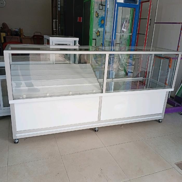 lemari & etalase bahan alumunium, acp, kaca