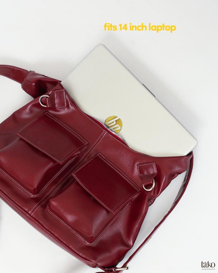 Tako Bag - Shoulderbag And Backpack - Miki Multifunctional Tas Bahu Dan Ransel Muat Laptop 14Inch Te