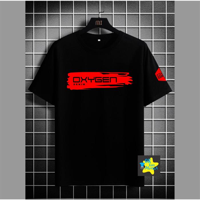new kaos atasan oxygen varian 10 warna untuk pria dan wanita