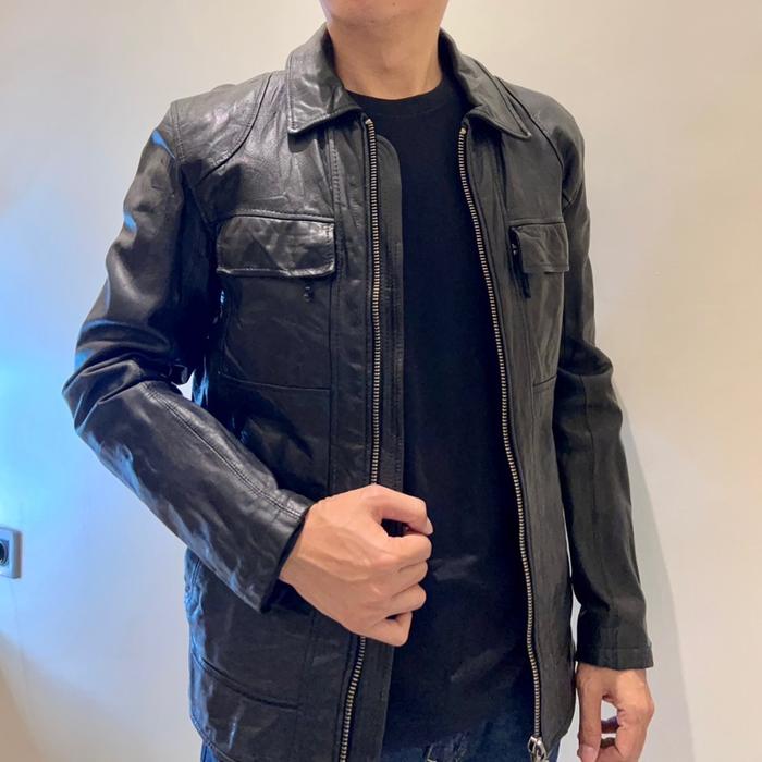 Leather Jacket Jaket Kulit Asli Jack&Jones Model Trucker Second Preloved