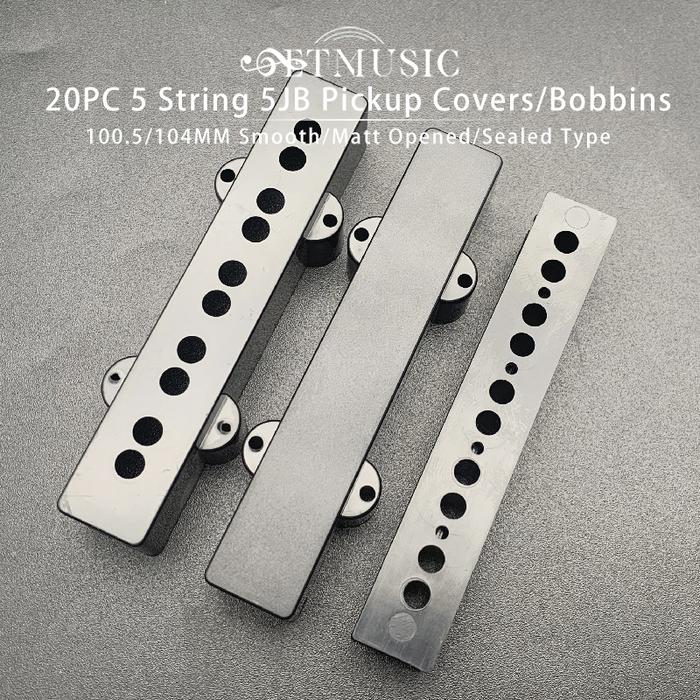 20Pcs 5 String Jazz Bass 5JB Pickup Cover/Bobbin Smooth/Matt Surface