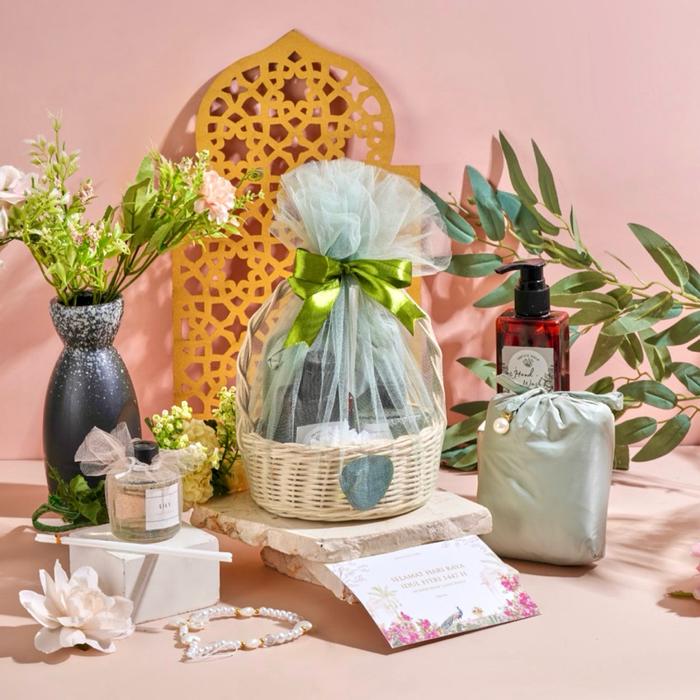 TERBARU SHOPIA HAMPERS LEBARAN / HAMPERS MUKENA KEMAS KERANJANG TILE TERLARIS