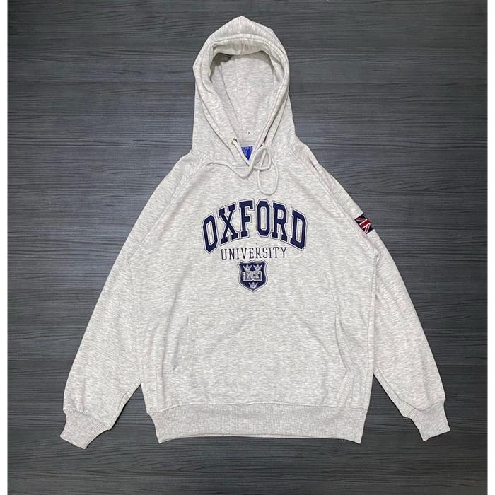 Hoodie Jaket Oxford University BORDIR Unisex Pria Wanita