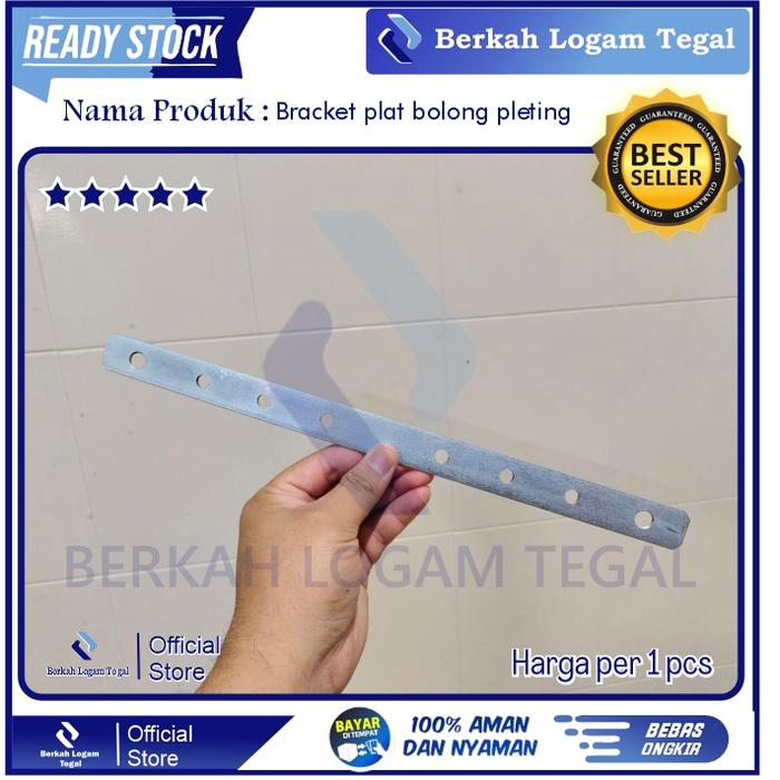 Plat Breket Besi Pleting Tromol Belakang Besi Bolong