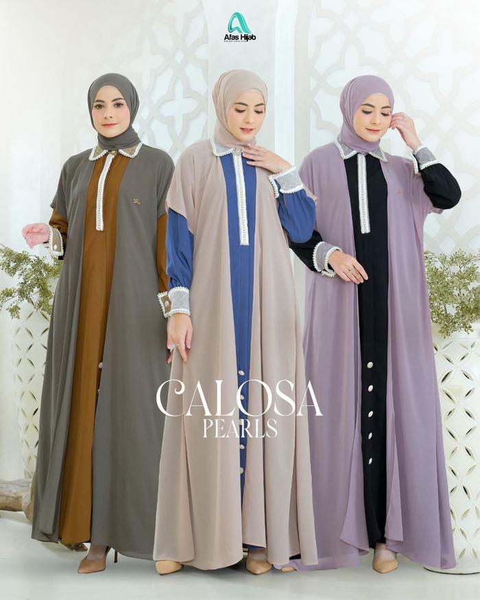 DRESS CALOSA PEARLS material Antalia Caldoza