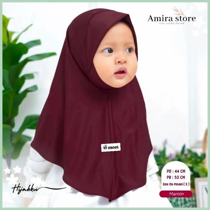 Hijab anak bayi 3 6 bulan 0-8 tahun tahun OROGINAL G-MOOI BERGO MALAYSIA BAYI 4 Kereudung bayi hijab