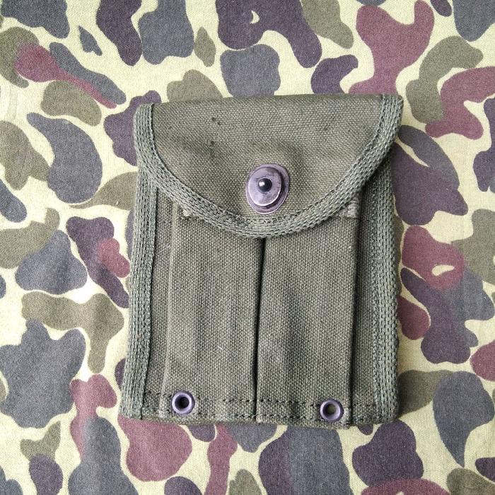 magpouch kanvas hijau mag pouch kanvas tentara jadul tas tentara jadul era abri magpouch pdl hijau s