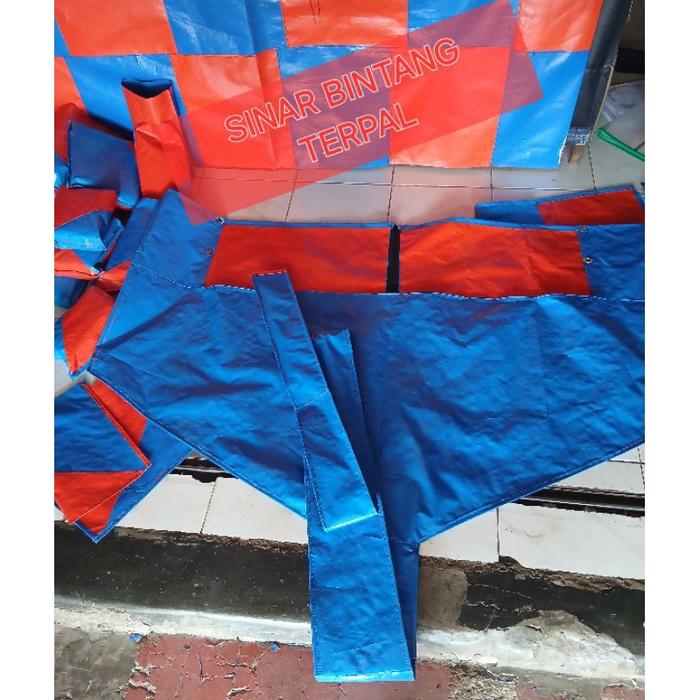 terpal cuci ac/cover ac.1/2pk-2pk menggunakn resleting