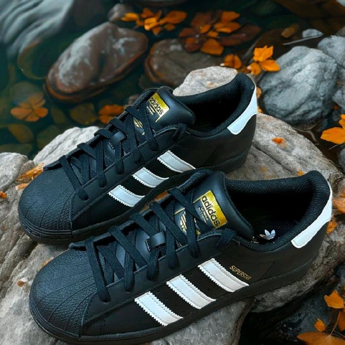 Sepatu Adidas Superstar 'Core Black White' EG4959 BNIB 100% Real Picture Shoes