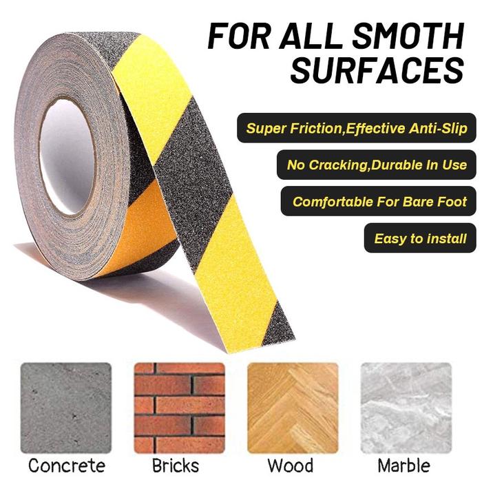 5M Lakban Anti Slip Tape Lakban Lantai Anti Slip Licin / Safety Walk Tape / Lakban Lantai Anti Licin