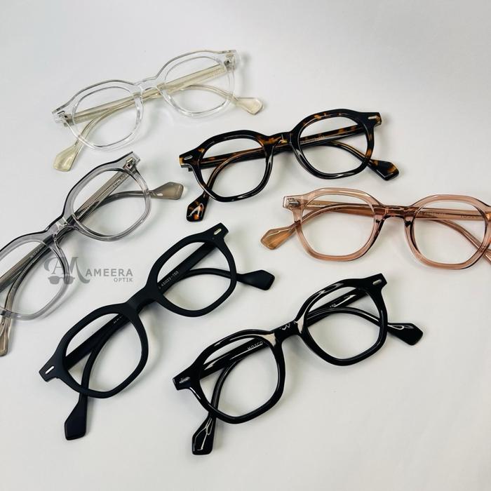 (Beli 1 Free 1) FIZZI - Frame Kacamata Fashion Unisex Eyewear Glasses Mata Normal Minus Cylinder dan
