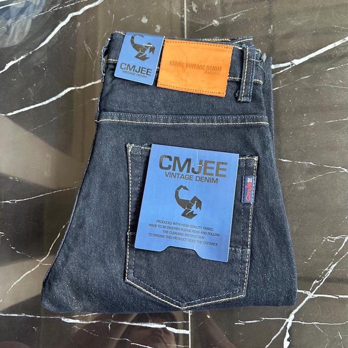 Celana Jeans Pria CMJEE – Slimfit Stretch Premium | Denim Vintage Kekinian -Pants Denim Cowok Slimfi