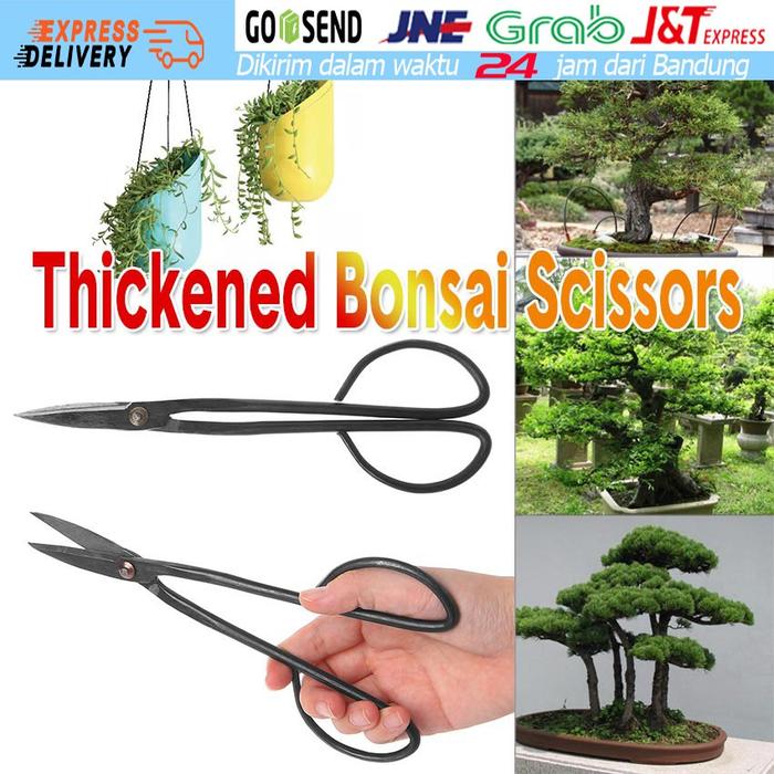 Gagang Panjang Gunting Pemangkas Bonsai Bunga Tanaman Pruning Daun Ranting Bahan Stainless Steel