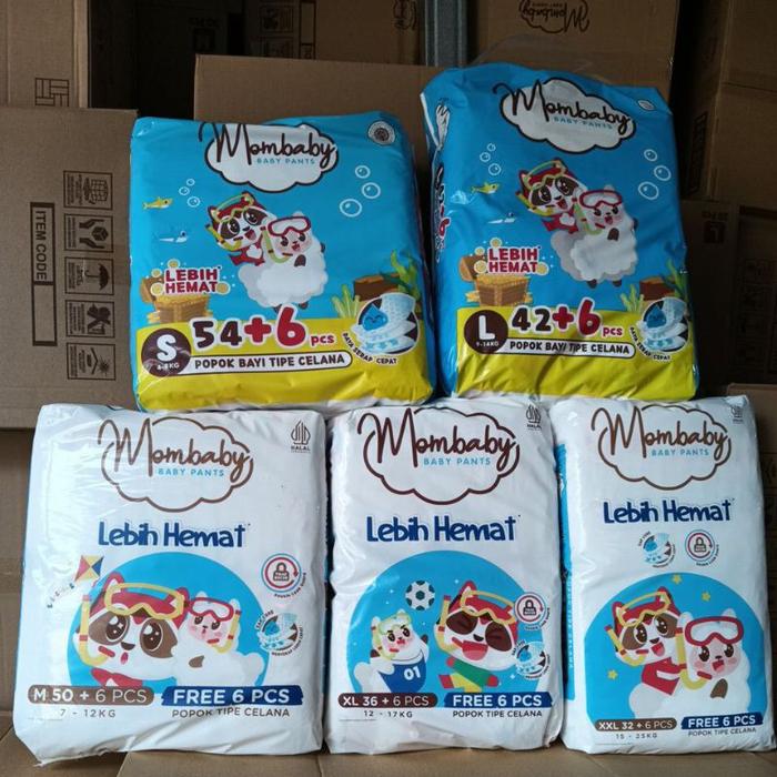 Mombaby pants hemat Mega S54+6/M50+6/L42+6/XL/XXL