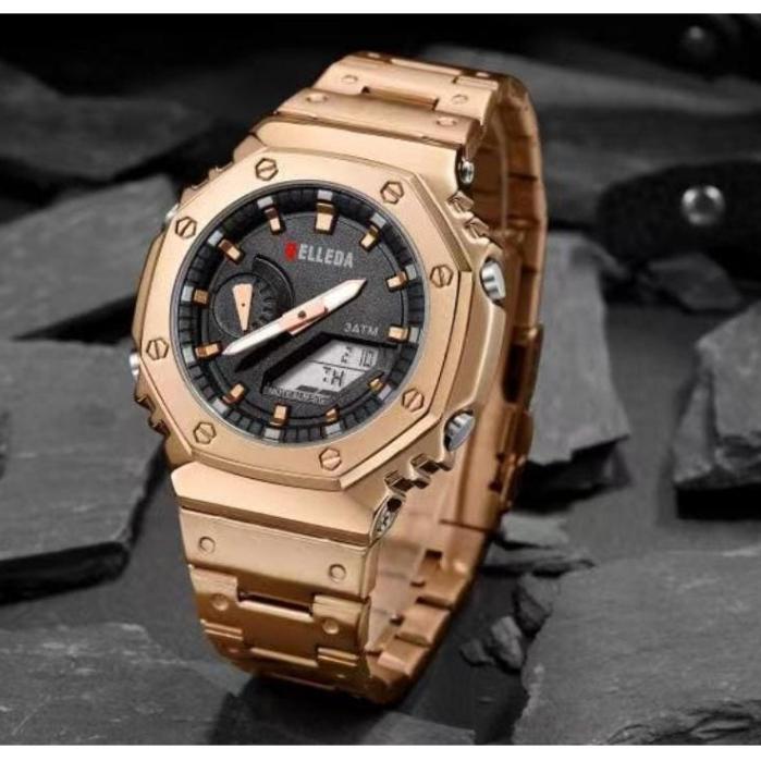 Jam Tangan Pria Anti Air Belleda 9341 WATCHES Anti Air Stainless Steel IMPORTIR™
