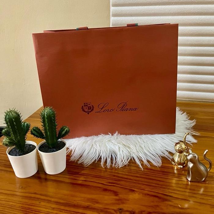 Loro piana paperbag authentic 30x34x12cm