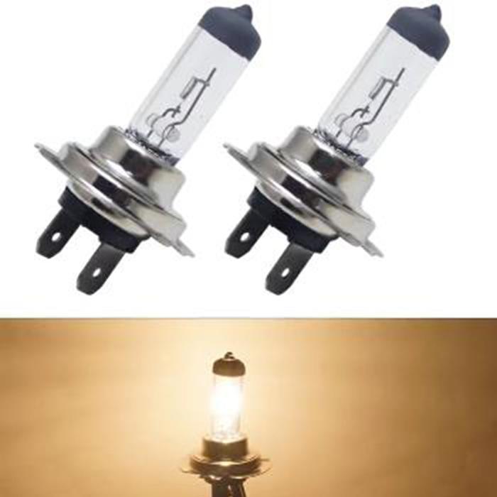 2pcs H7 LED Headlight 12V 55W/100W Bulbs Warm White H4 LED Fog Lights