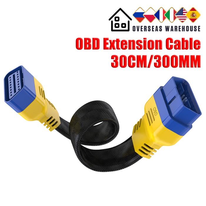 Original AUTOOL 16Pin 30cm Car OBD Extension Cable OBD Connector