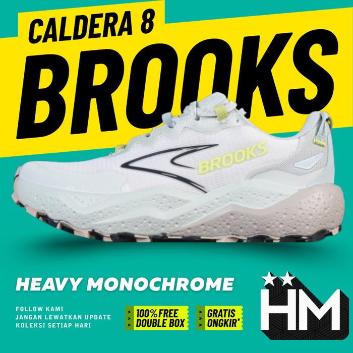 Brooks Caldera 8 Trail Running Shoes Misty Blue Coconut Chate Sneaker 1204291B491 (Size 36-46)