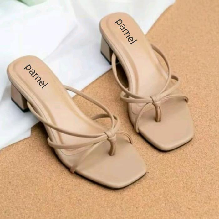 Sendal heels hak tahu 5cm marisa kelawar 202 KL