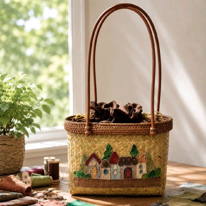 Tas Purun Patchwork