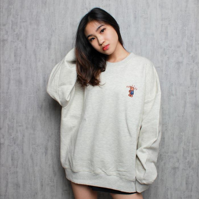 AMBLER Korea Campfire Sweatshirt Oatmeal 100%