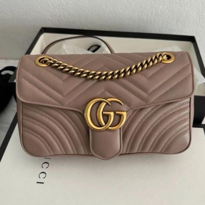 AUTHENTIC GUCCI MARMONT DUSTY PINK SMALL PRELOVED