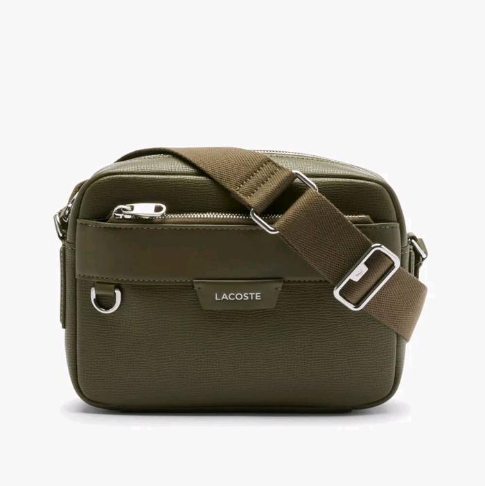 LACOSTE Ossian Leather Reporter Bag Original Tas Selempang Pria