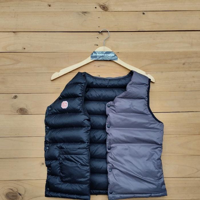 Vest down rompi bulu angsa berbagai brand napapijri rab tnf uniqlo mammut salomon arcteryx