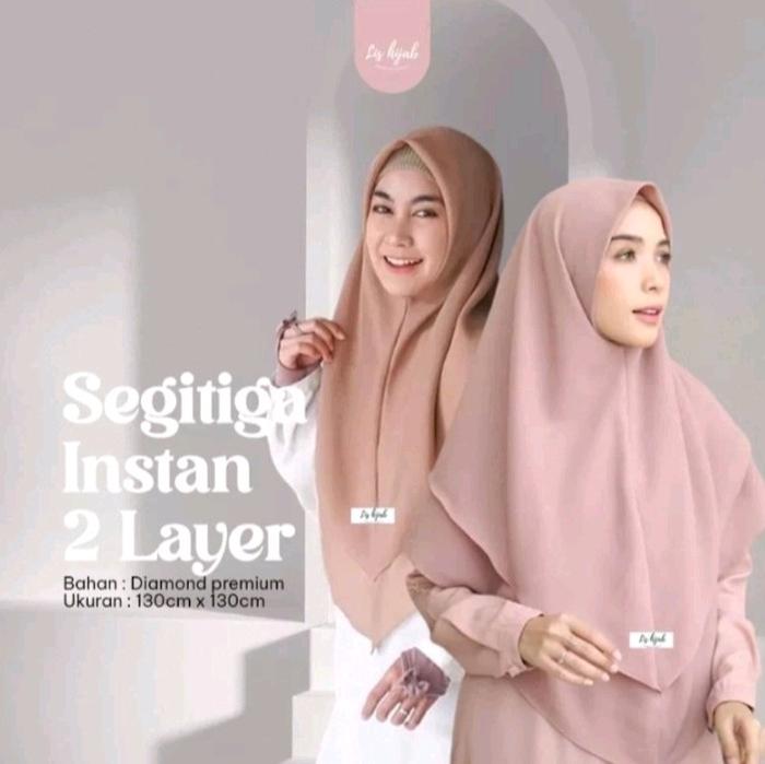 SEGITIGA INSTAN 2LAYER JUMBO BAHAN DIAMOND