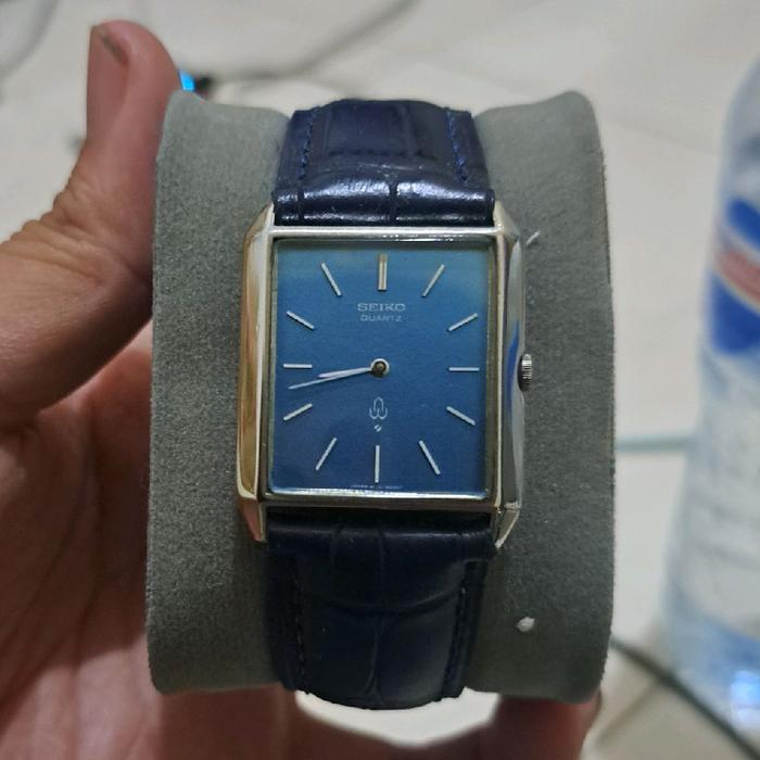 jam tangan seiko chariot tank jdm quartz baterai dial tiffany blue mulus banget alba citizen orient 