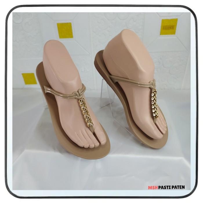 sandal flat sandal jepit sandal j wanita glanzton original