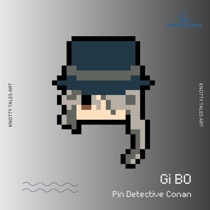 Black Organization Gi Pin Button Emblem Detektif Conan Merchandise Anime Handmade