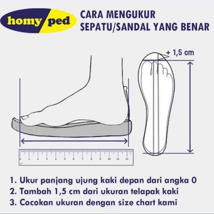 Tergacor Homyped Sandal Selop Kokop Pria Dewasa Kekinian Casual Jepit Hitam Terbaru Original Size 39