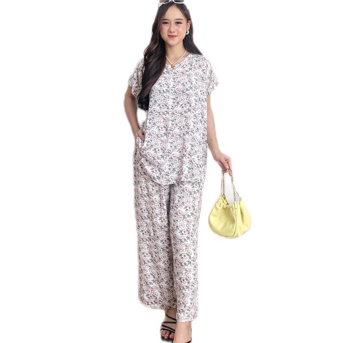 one set/setelan wanita aisha set panjang Baju Dewasa