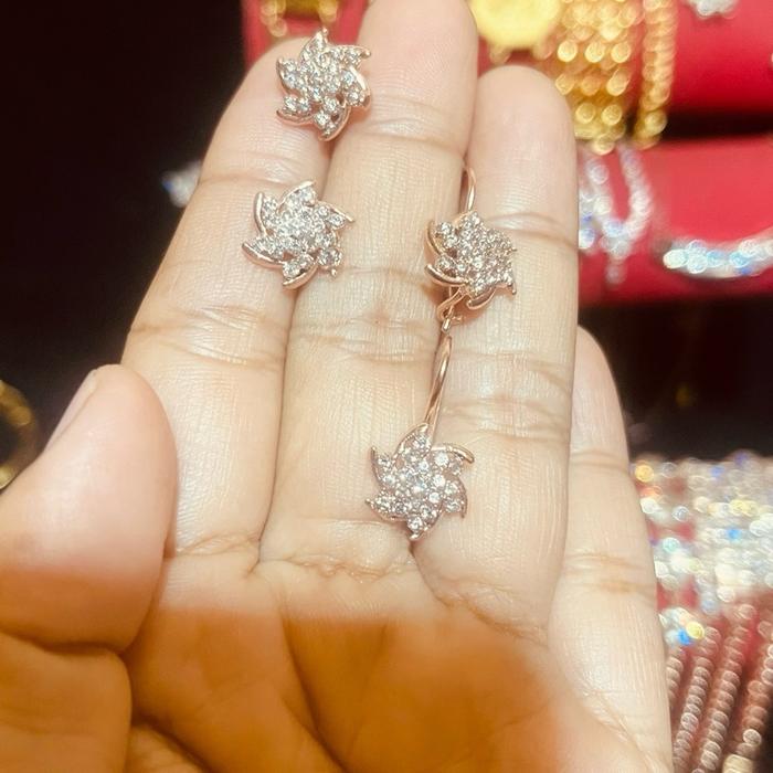 Anting siput tusuk dan anting siput gantung tempahan
