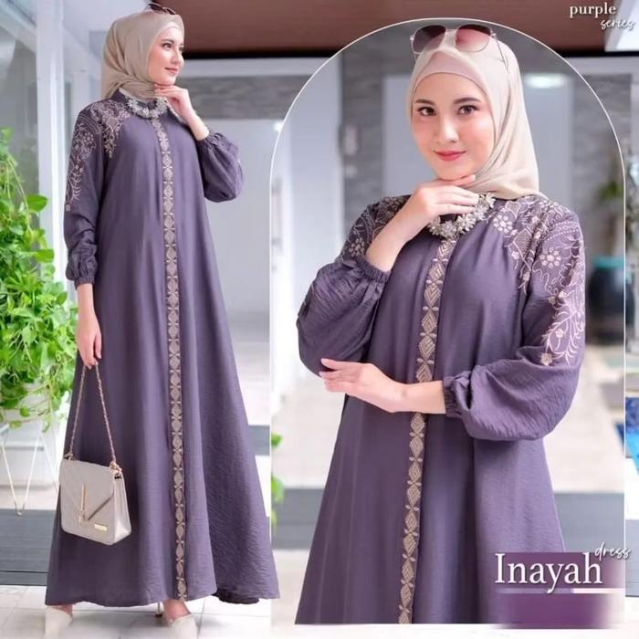 DRESS/GAMIS INAYAH SYAR'I BERBAGAI WARNA DAN UKURAN