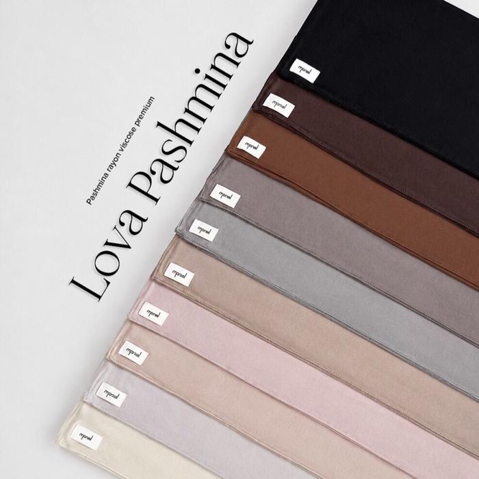 Skyshop Hijab Lova Pashmina Series Terbaru By Monel Bahan Rayon Viscose Premium