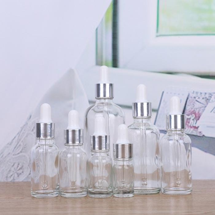 Botol Kaca Pipet Tetes Bening Clear 5ml 10ml 15ml 20ml 30ml 50ml 100ml / Botol Kaca Dropper