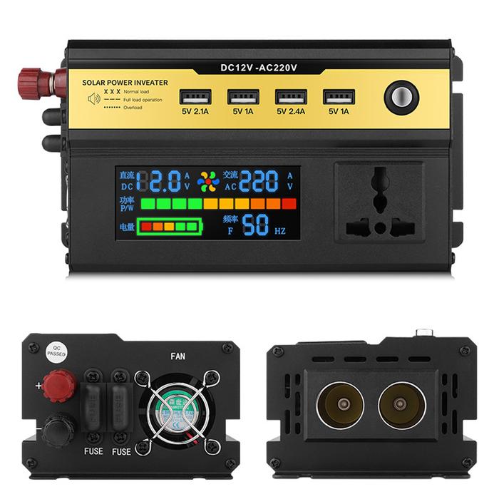 6000W Car Power Inverter LED Digital Modified Sinewave Inverter 12V