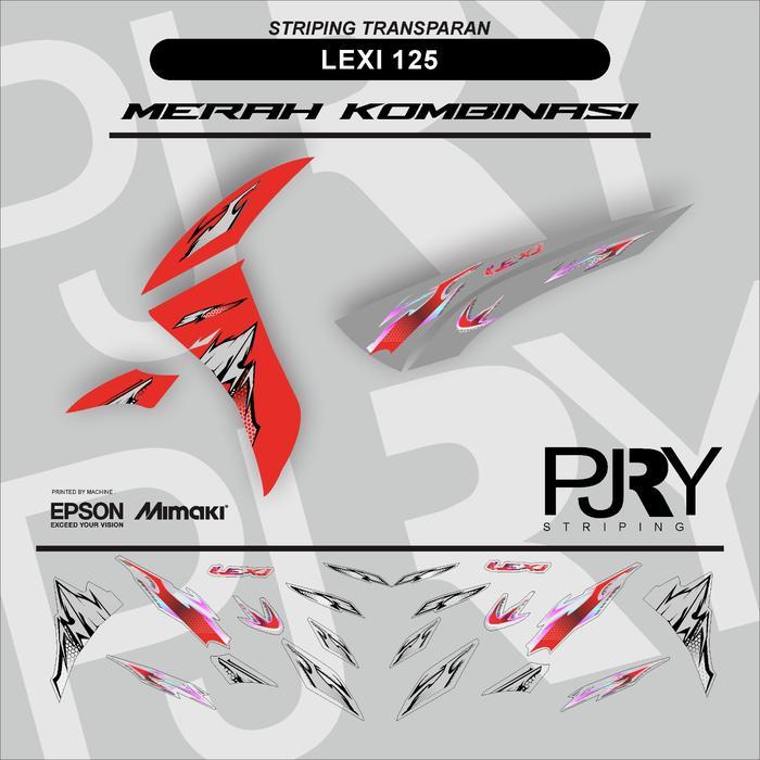 STRIPING TRANSPARAN YAMAHA LEXI 125 KBST VERSION [NTS]