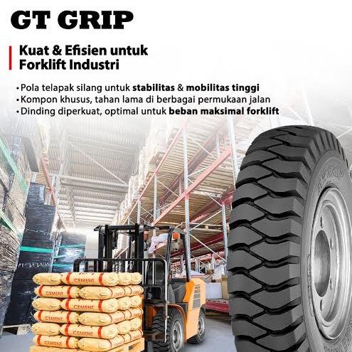 Ban forklift 8.25 r15 GT Grip 14pr ukuran 8.25-15 grip ban industri 8.25r15 14pr