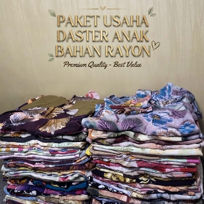 Paket usaha daster anak bahan Rayon