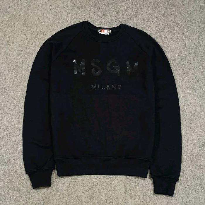 crewneck hitam polos pria MSGM size L second