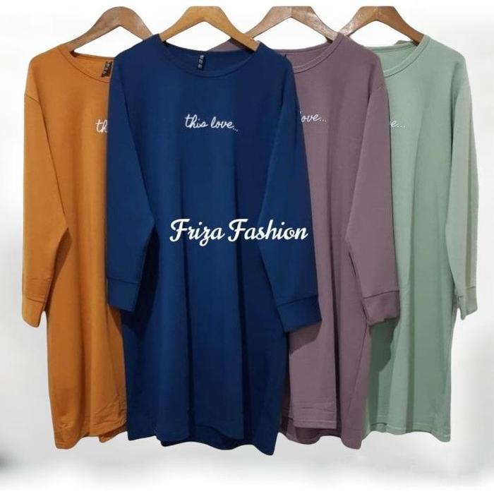 Tunik Kaos Cewek Original Outfit | Tunik Kaos Muslimah Babyterry